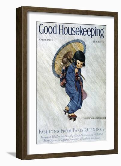 Good Housekeeping, April, 1930-null-Framed Art Print