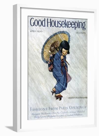 Good Housekeeping, April, 1930-null-Framed Art Print