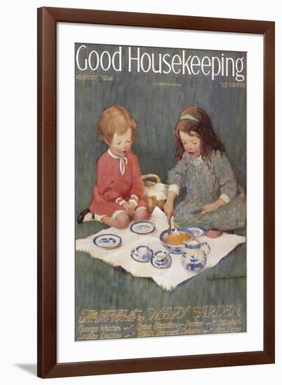 Good Housekeeping, August, 1924-null-Framed Art Print