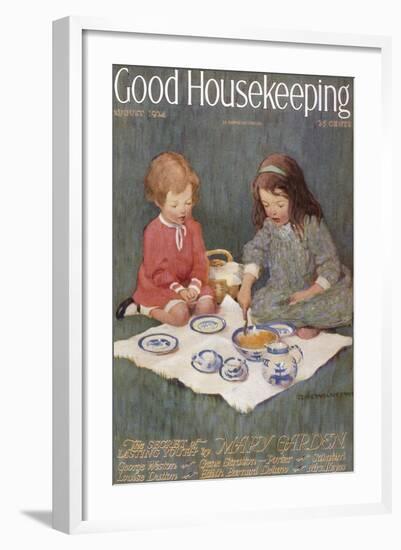 Good Housekeeping, August, 1924-null-Framed Art Print