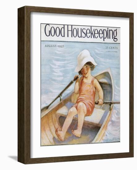 Good Housekeeping, August, 1927-null-Framed Art Print