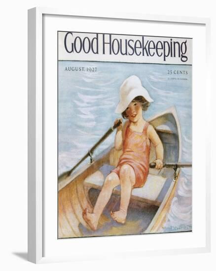 Good Housekeeping, August, 1927-null-Framed Art Print