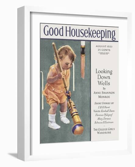 Good Housekeeping, August 1933-null-Framed Art Print