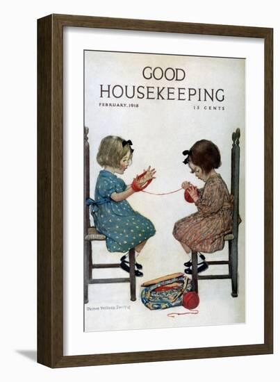 Good Housekeeping, February 1918-null-Framed Art Print