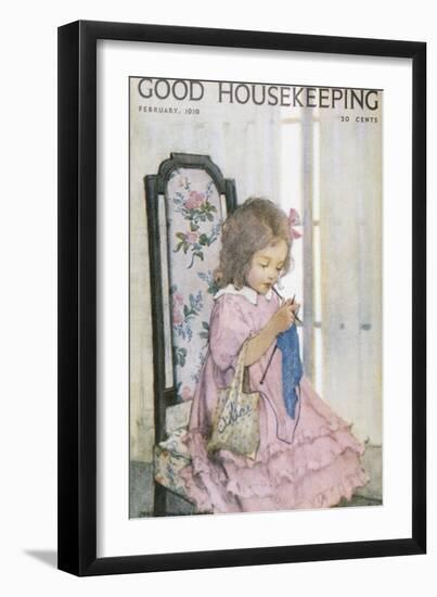 Good Housekeeping, February, 1919-null-Framed Art Print