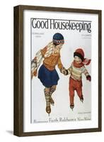 Good Housekeeping, February, 1929-null-Framed Art Print