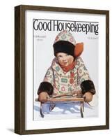 Good Housekeeping, February, 1930-null-Framed Art Print