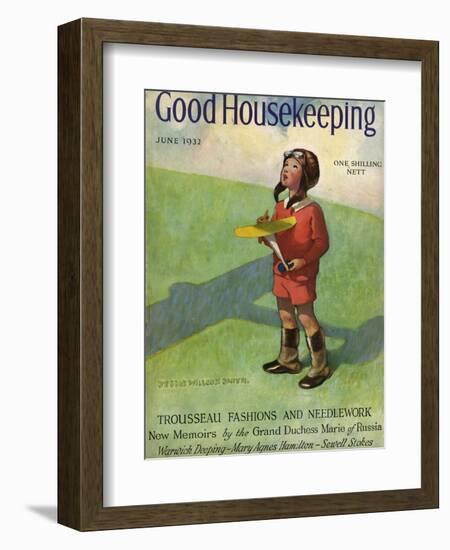 Good Housekeeping Front Cover June 1932-Jessie Willcox-Smith-Framed Photographic Print