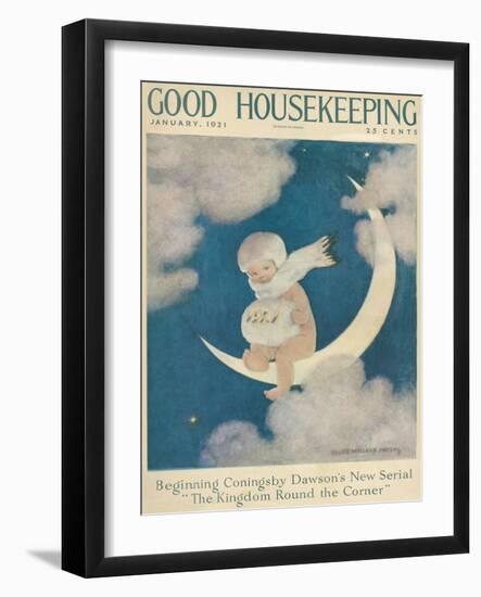 Good Housekeeping, January 1921-null-Framed Art Print