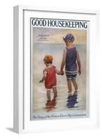 Good Housekeeping, July, 1921-null-Framed Art Print