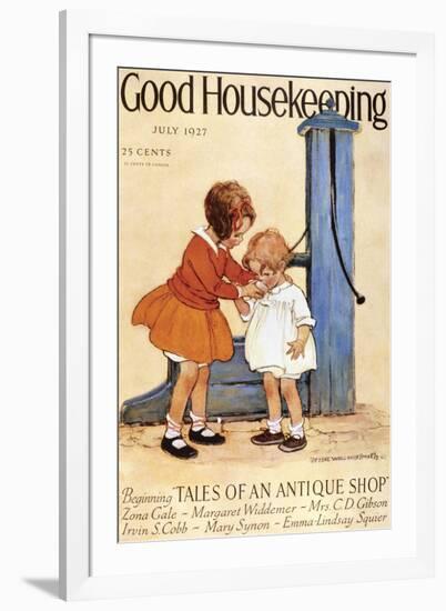 Good Housekeeping, July, 1927-null-Framed Art Print