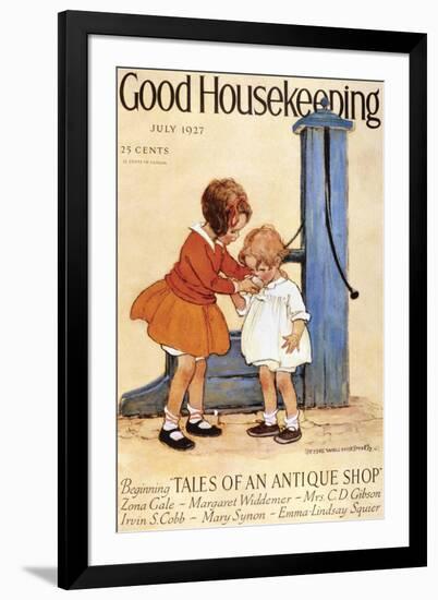 Good Housekeeping, July, 1927-null-Framed Art Print