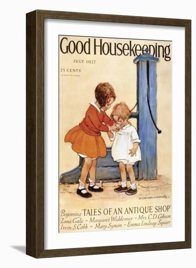 Good Housekeeping, July, 1927-null-Framed Art Print