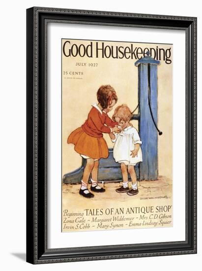 Good Housekeeping, July, 1927-null-Framed Art Print