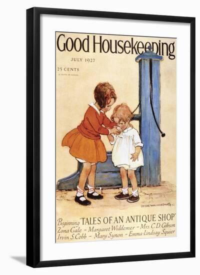 Good Housekeeping, July, 1927-null-Framed Art Print