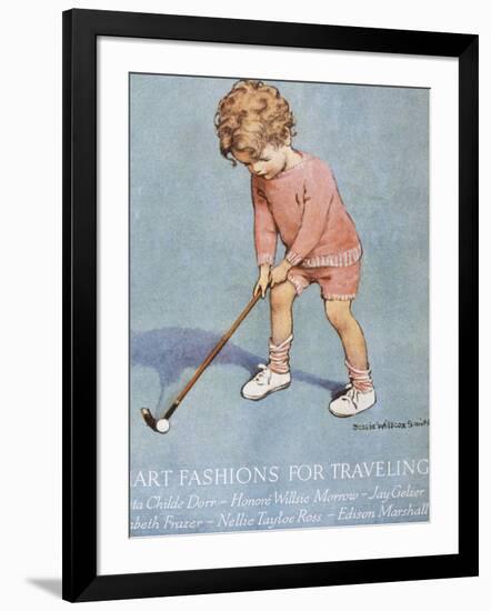 Good Housekeeping, July, 1928-null-Framed Art Print