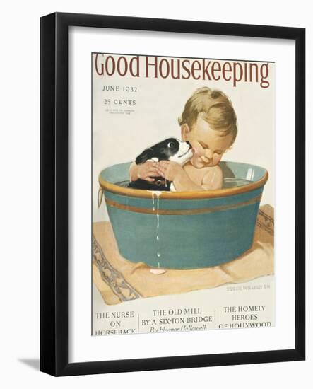 Good Housekeeping, June, 1932-null-Framed Art Print