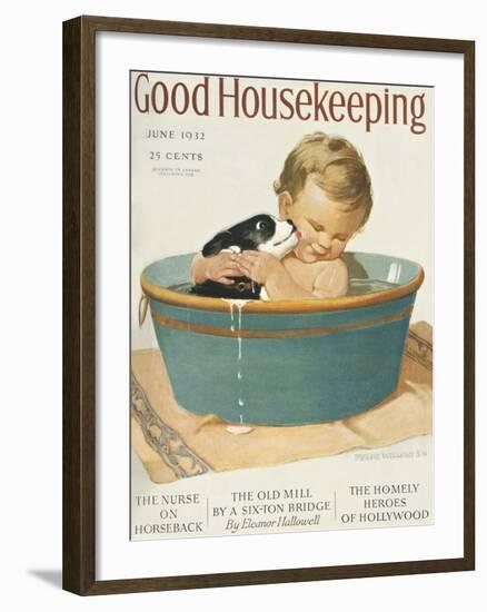 Good Housekeeping, June, 1932-null-Framed Art Print