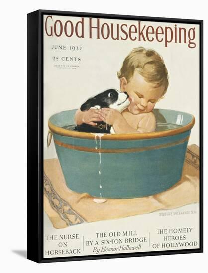 Good Housekeeping, June, 1932-null-Framed Stretched Canvas