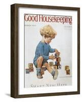 Good Housekeeping, March, 1929-null-Framed Art Print