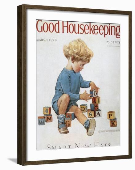 Good Housekeeping, March, 1929-null-Framed Premium Giclee Print