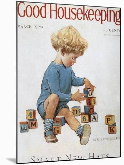 Good Housekeeping, March, 1929-null-Mounted Premium Giclee Print