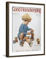 Good Housekeeping, March, 1929-null-Framed Art Print