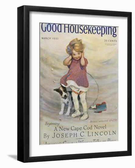 Good Housekeeping, March, 1932-null-Framed Art Print