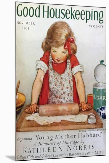 Good Housekeeping, November, 1931-null-Mounted Art Print