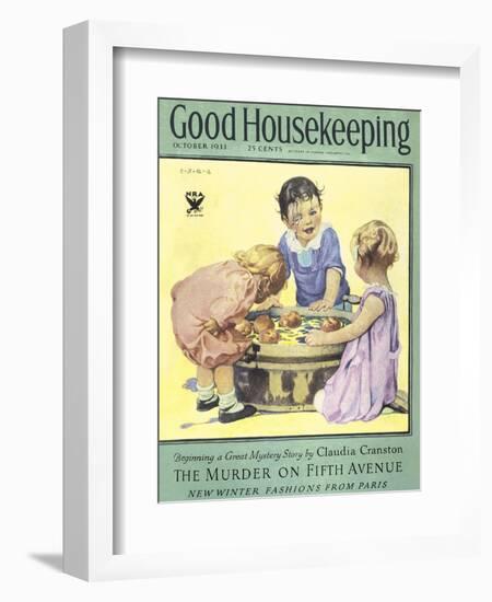 Good Housekeeping, October 1933-null-Framed Art Print