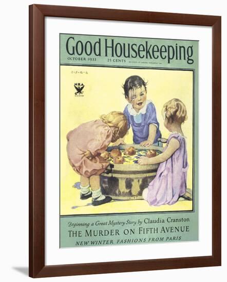 Good Housekeeping, October 1933-null-Framed Art Print