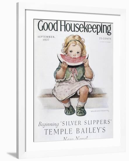 Good Housekeeping, September, 1927-null-Framed Art Print