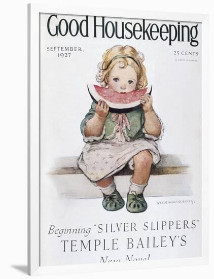 Good Housekeeping, September, 1927-null-Framed Art Print