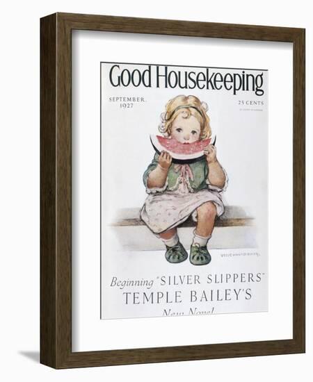 Good Housekeeping, September, 1927-null-Framed Art Print