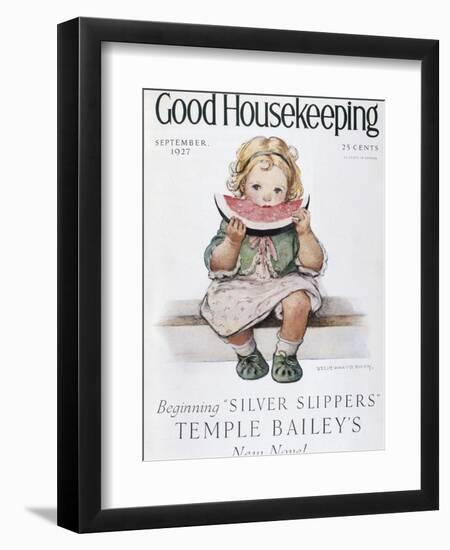 Good Housekeeping, September, 1927-null-Framed Art Print