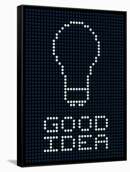 Good Idea Led Board-wongstock-Framed Stretched Canvas