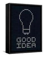 Good Idea Led Board-wongstock-Framed Stretched Canvas