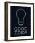 Good Idea Led Board-wongstock-Framed Art Print