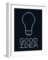 Good Idea Led Board-wongstock-Framed Art Print