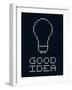 Good Idea Led Board-wongstock-Framed Art Print