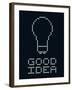 Good Idea Led Board-wongstock-Framed Art Print