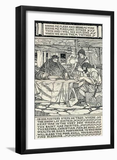 Good King Wenceslas, 1895-Arthur Joseph Gaskin-Framed Premium Giclee Print