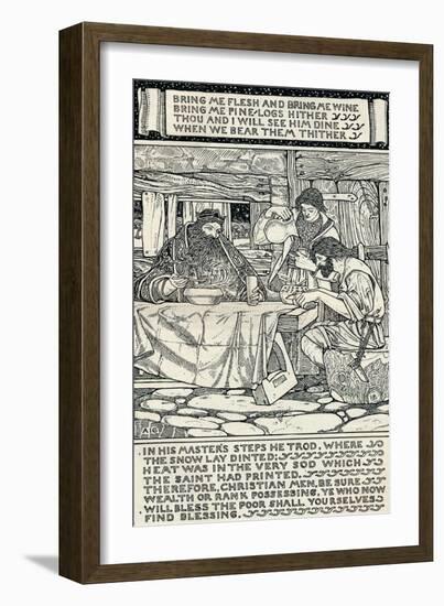 Good King Wenceslas, 1895-Arthur Joseph Gaskin-Framed Giclee Print