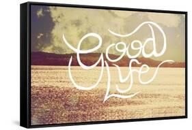 Good Life-Vintage Skies-Framed Stretched Canvas