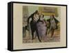 Good Lord! Sir, I Am Forced Toleave for the Country,Let My Wife Keep You Company-Honore Daumier-Framed Stretched Canvas