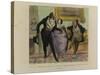 Good Lord! Sir, I Am Forced Toleave for the Country,Let My Wife Keep You Company-Honore Daumier-Stretched Canvas