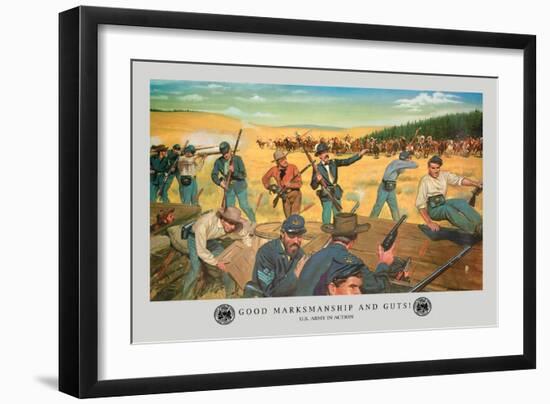 Good Marksmanship and Guts-Hugh Charles Mcbarron Jr.-Framed Art Print