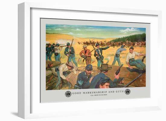 Good Marksmanship and Guts-Hugh Charles Mcbarron Jr.-Framed Art Print