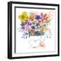 Good Mom Floral Bouquet-Kerstin Stock-Framed Art Print