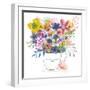 Good Mom Floral Bouquet-Kerstin Stock-Framed Art Print